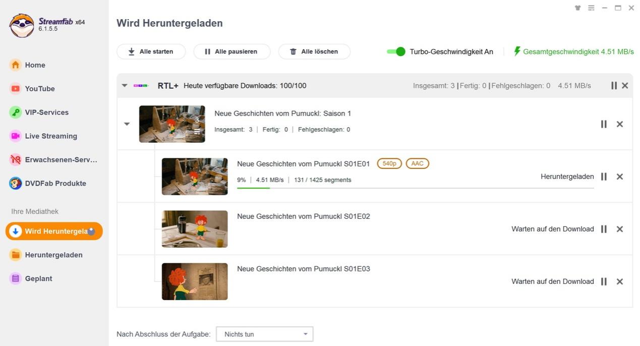 Alternative 1: StreamFab All-In-One Video Downloader [Beste Wahl]