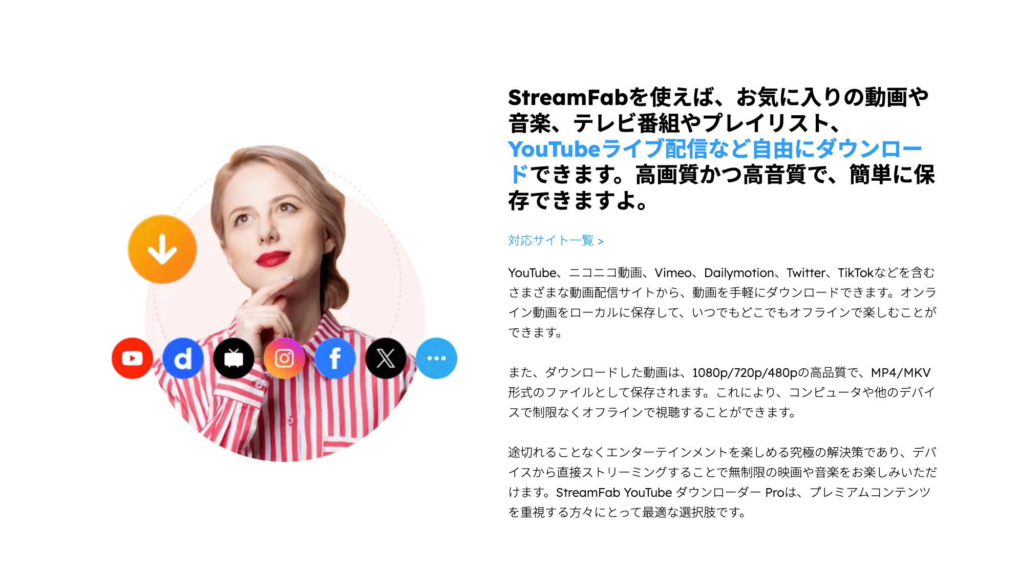 StreamFab YouTube ダウンローダー Proの長時間動画保存パッケージ画面