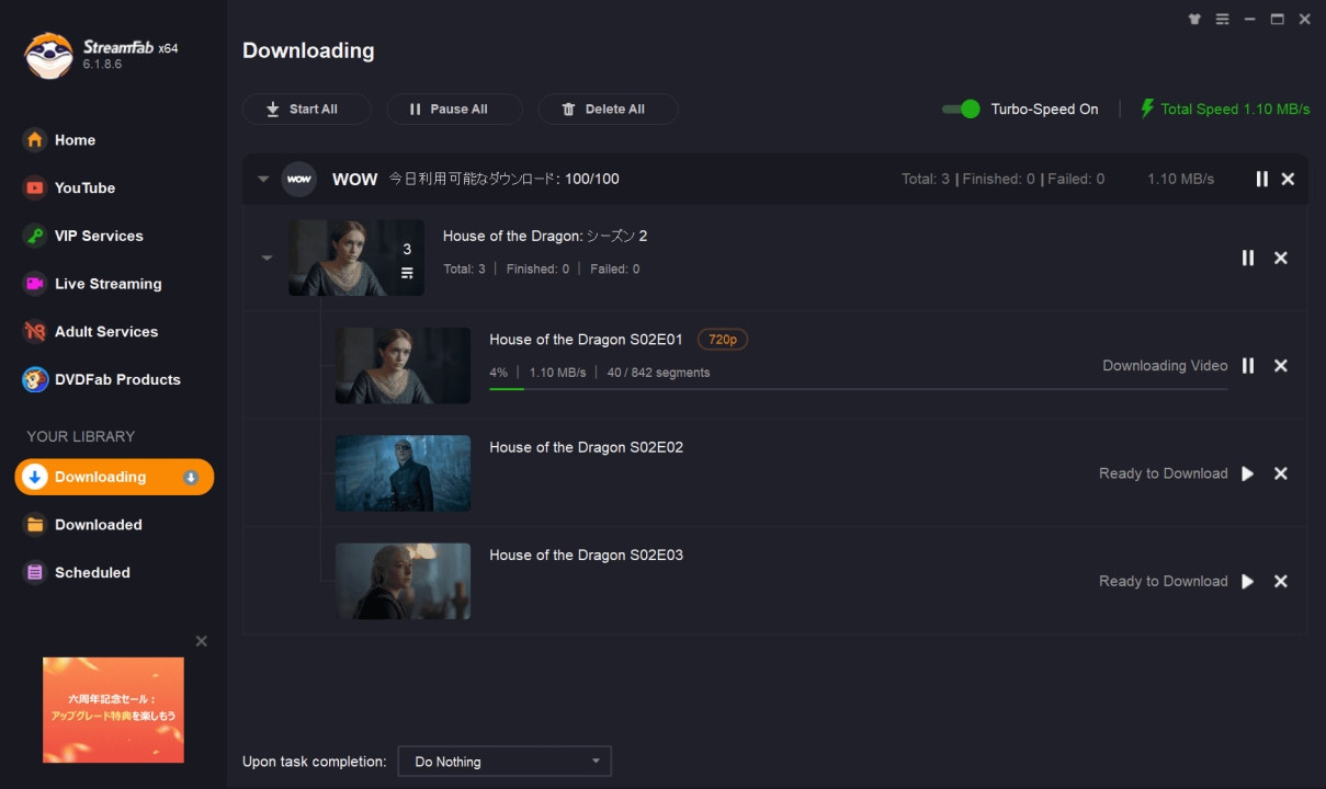 Schritt-für-Schritt-Anleitung: Wie man WOW TV Videos mit StreamFab aufnimmt