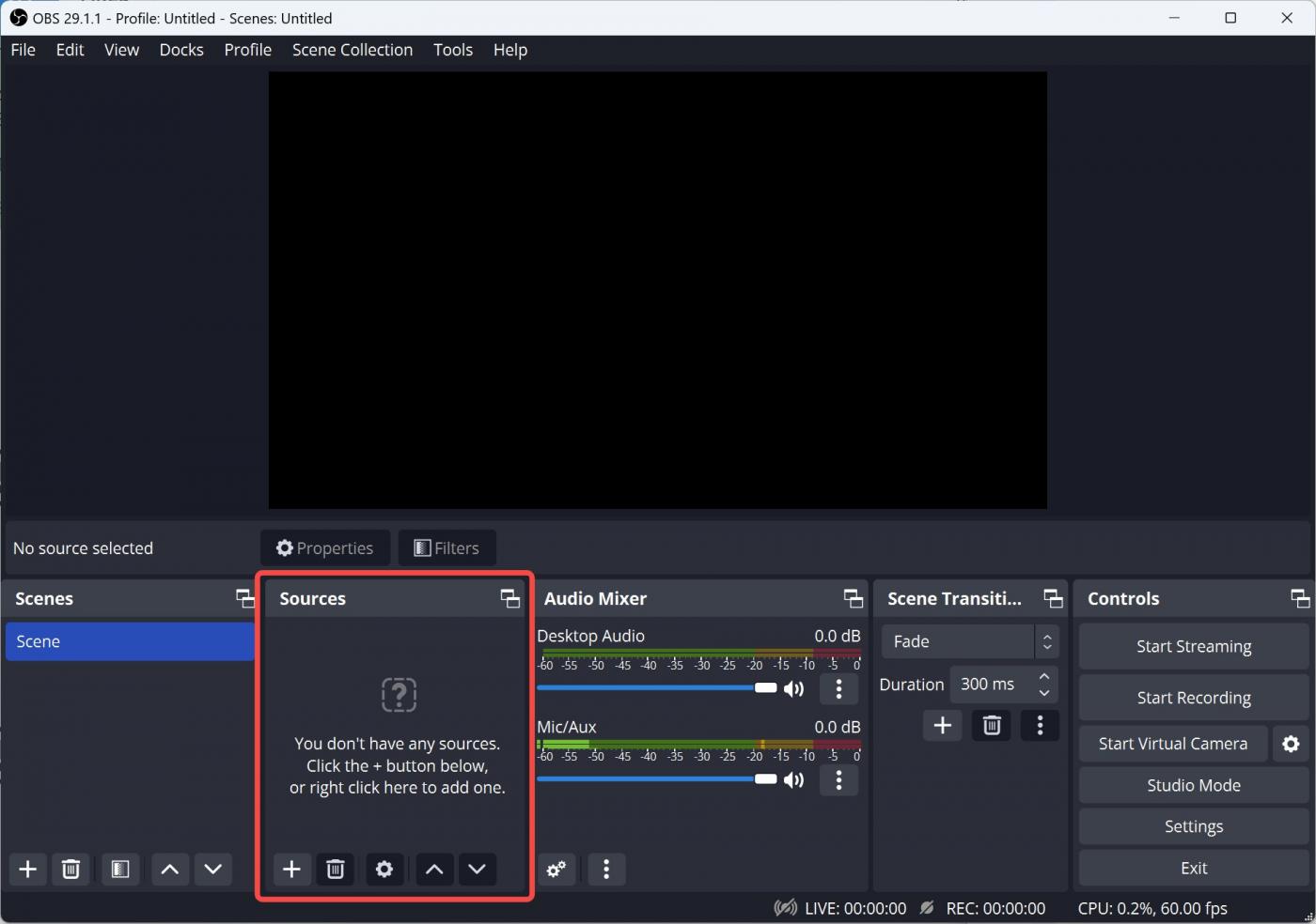 OBS Studioでウィンドウキャプチャを追加する画面