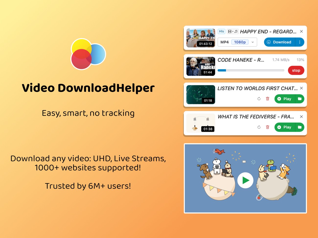 Video DownloadHelper – 🦊 Firefox (ja) 向け拡張機能を入手