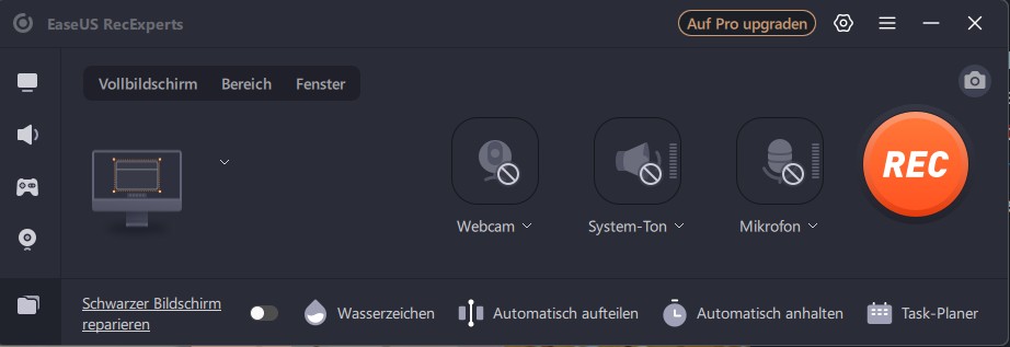 Ausführliche Schritte zum Disney Plus Aufnehmen mit EaseUs RecExperts