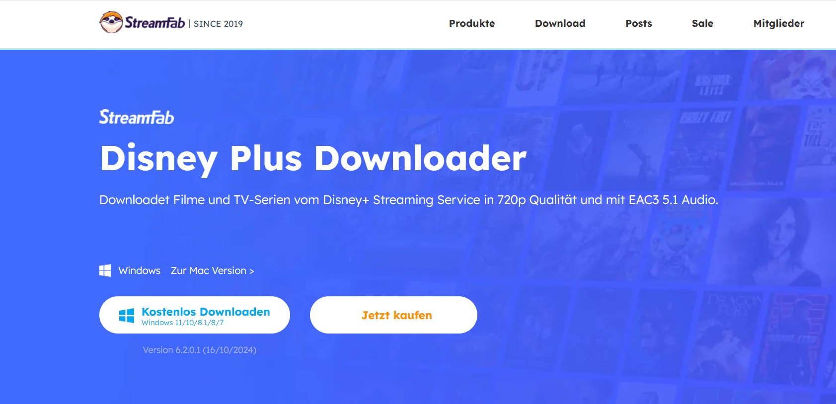 Die bessere Alternative zum Disney Plus Aufnehmen: StreamFab Disney Plus Downloader
