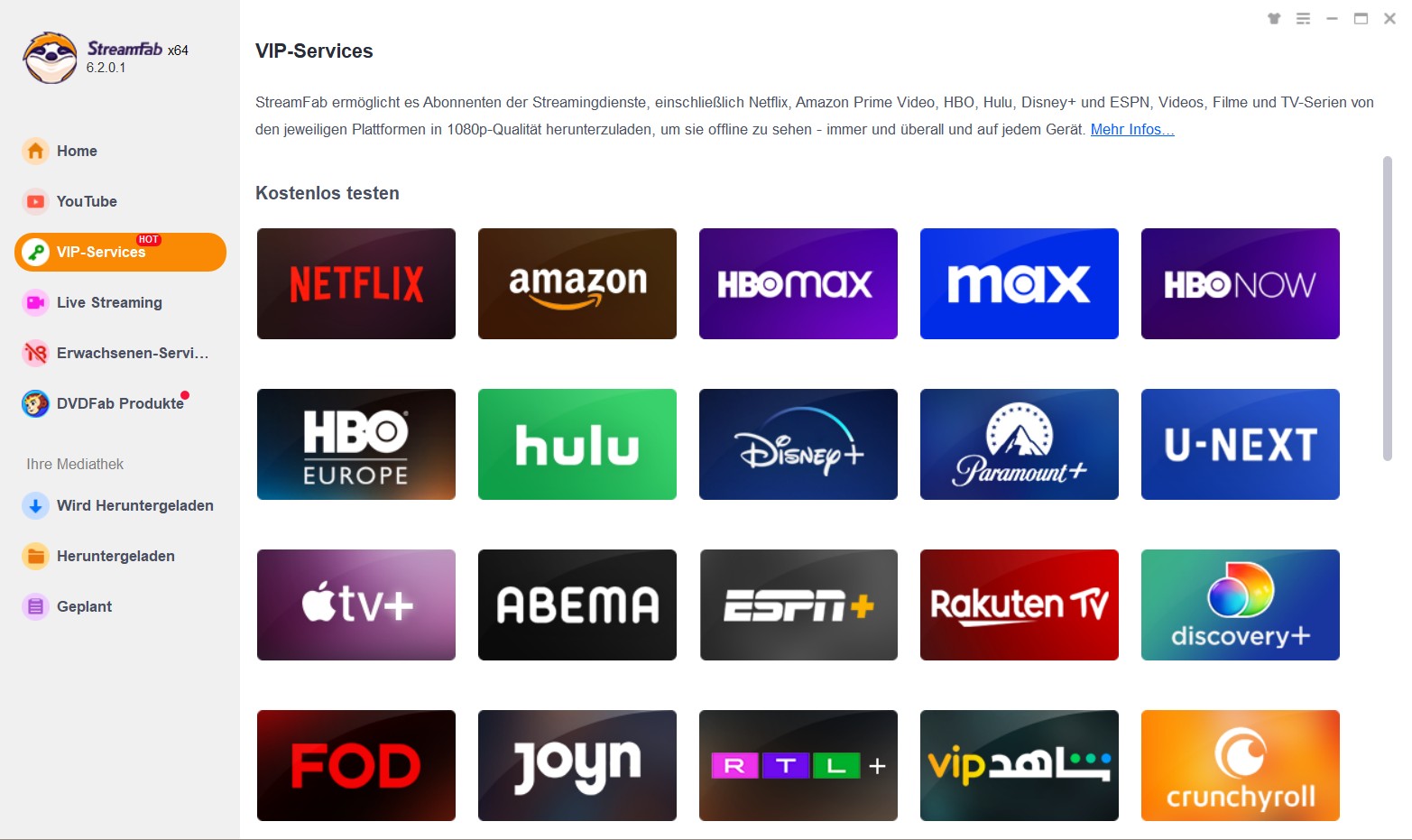 Ausführliche Schritte zum Disney Plus Aufnehmen mit StreamFab Disney Plus Downloader