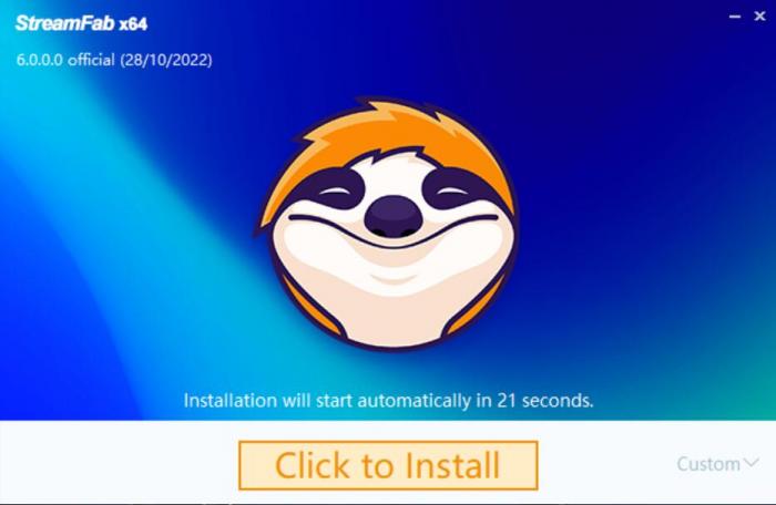 StreamFabのWindows・Macインストール開始画面