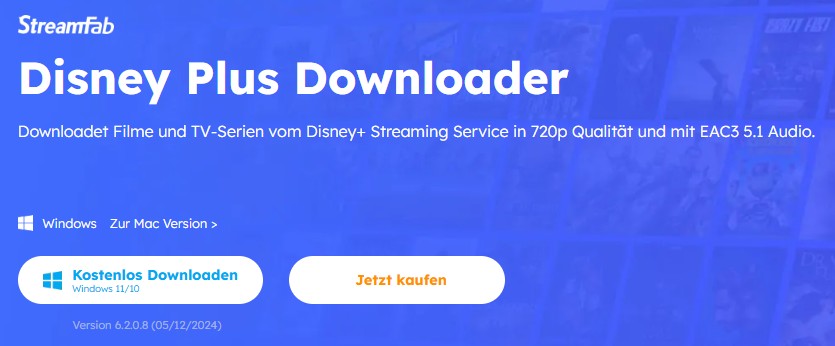 4. StreamFab Disney Plus Downloader – der beste Disney Plus Video Downloader