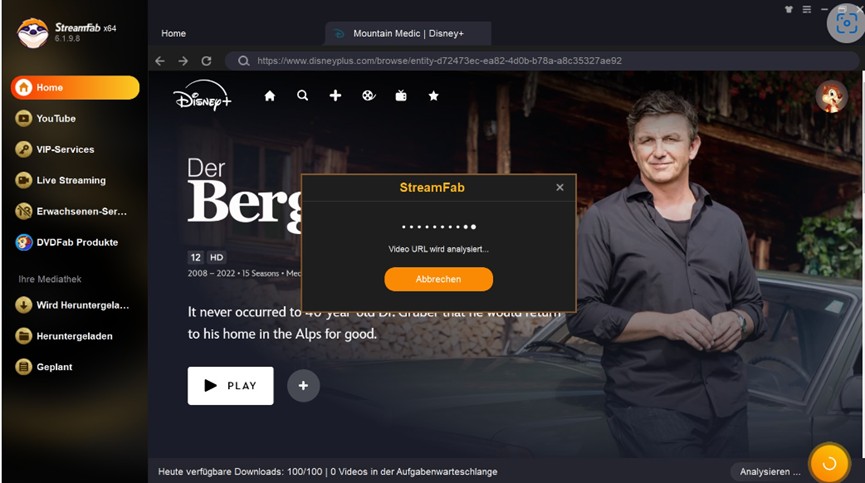 4. StreamFab Disney Plus Downloader – der beste Disney Plus Video Downloader