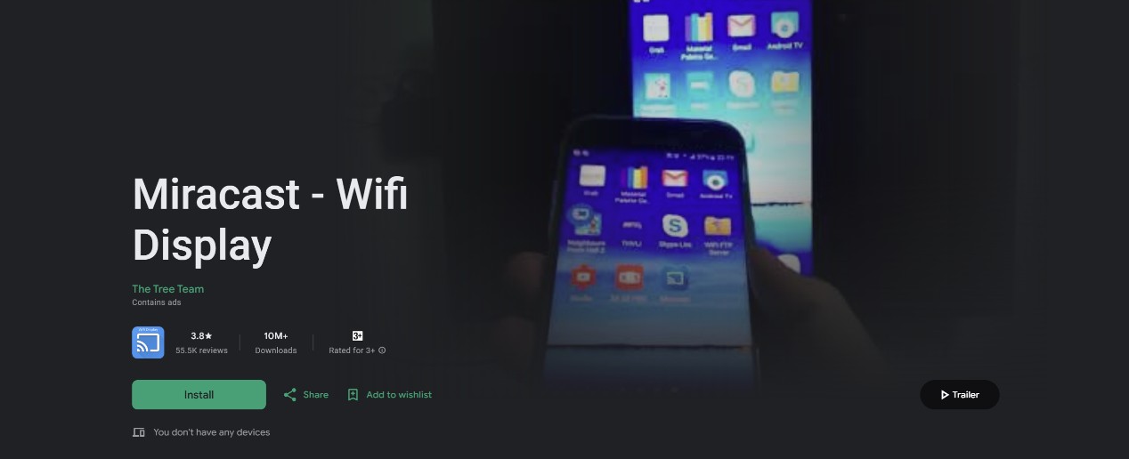 Android適用ーMiracast