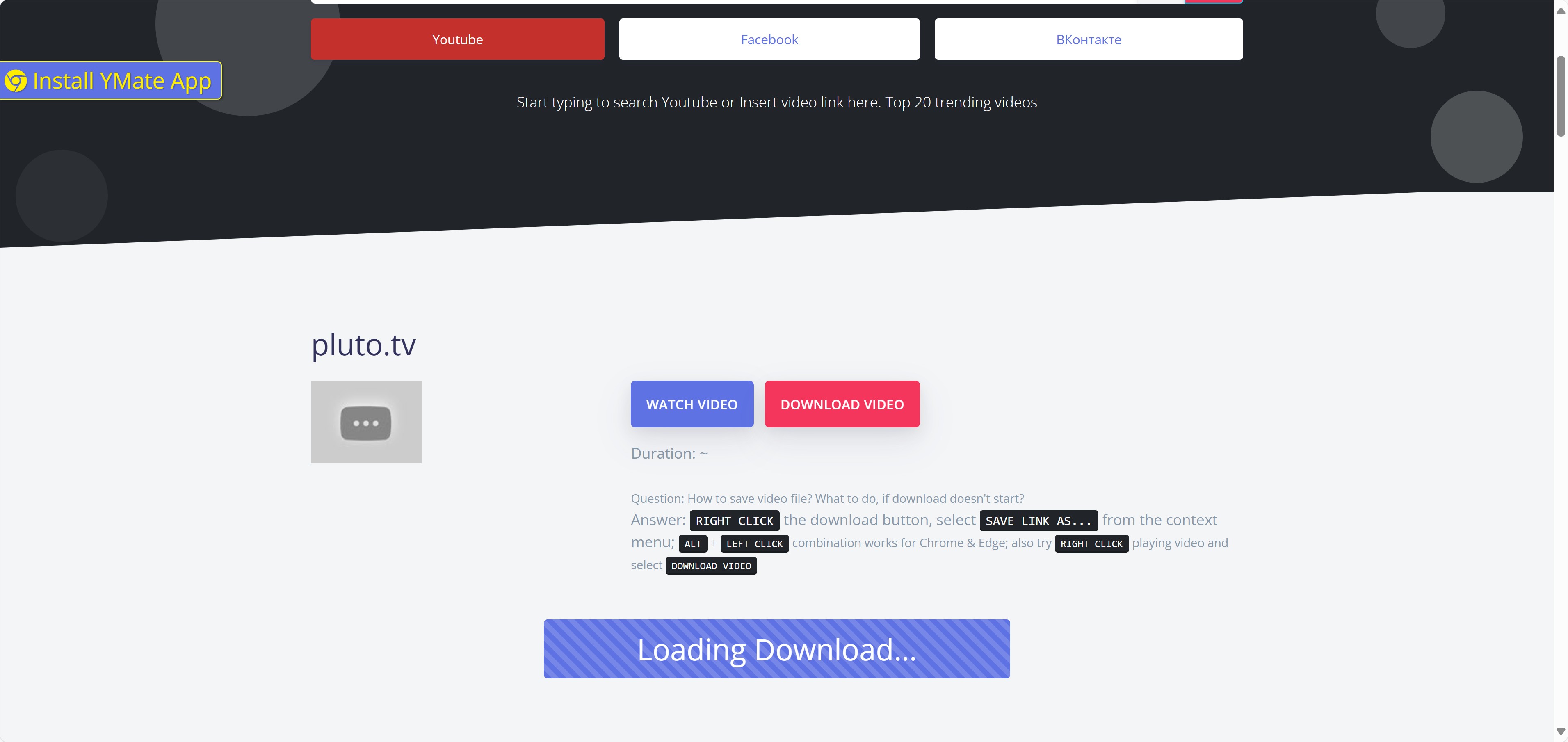how to download Pluto TV videos via online tools