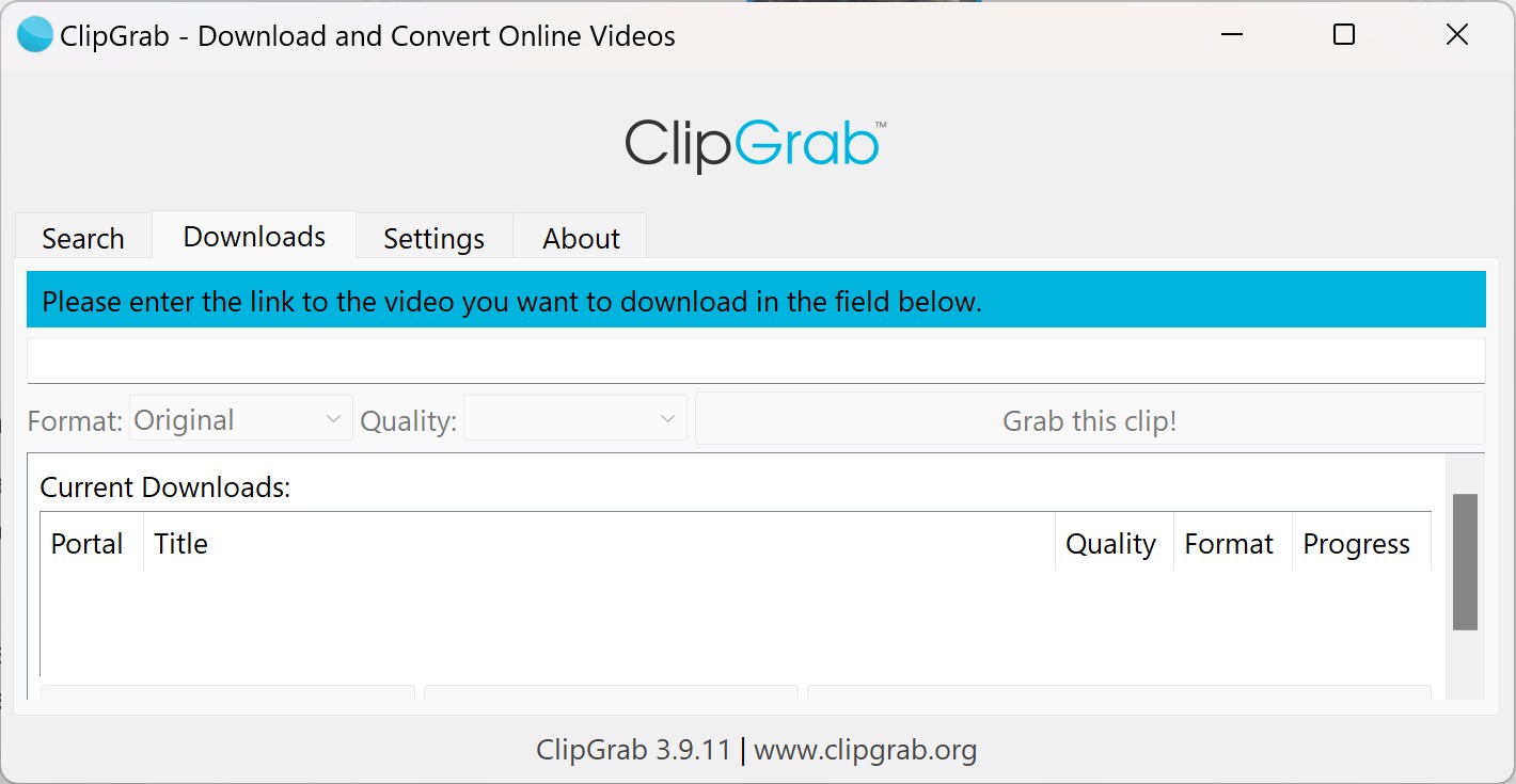 how to download YouTube videos with ClipGrab