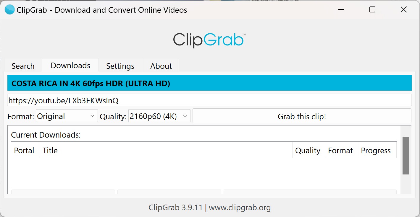 how to download YouTube videos with ClipGrab