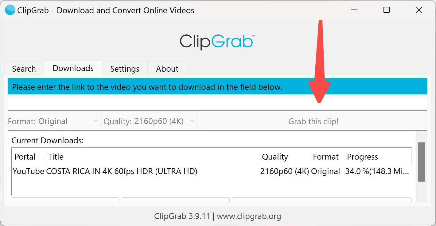 how to download YouTube videos with ClipGrab