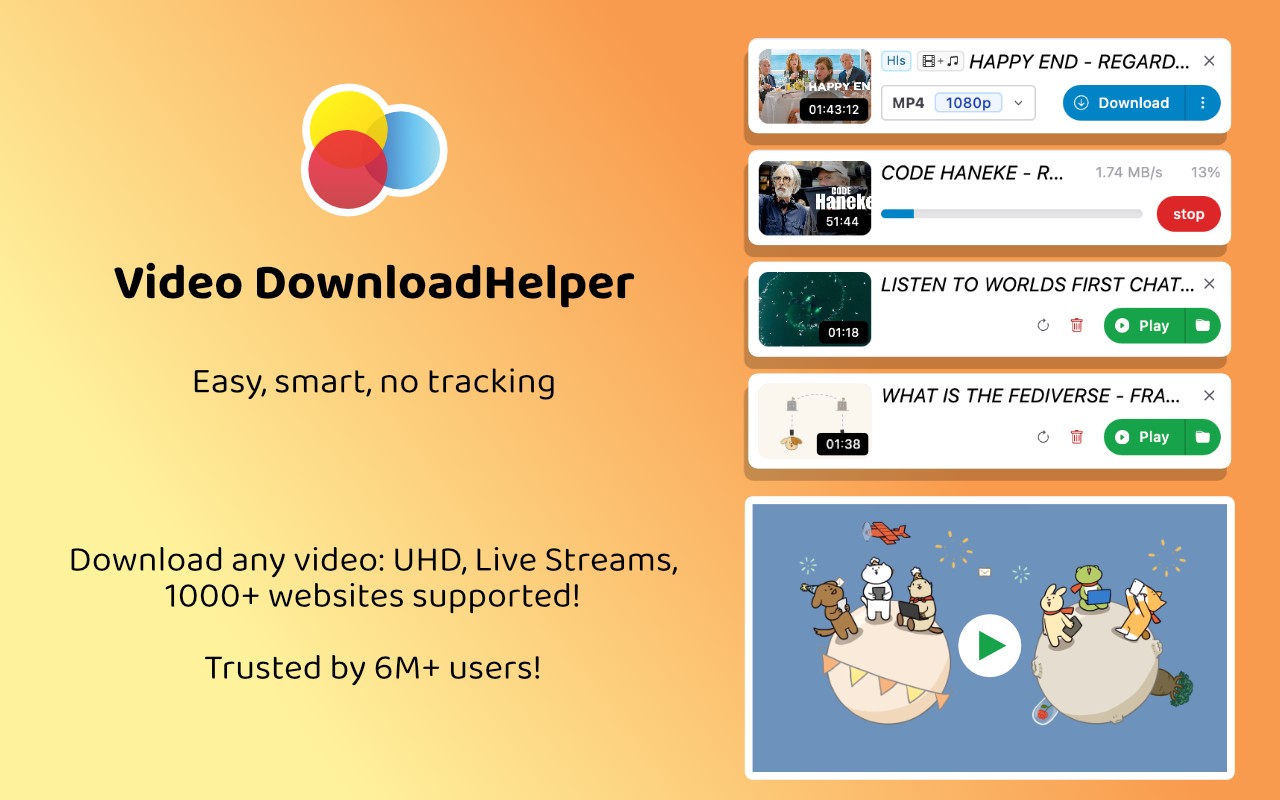 video downloadhelper コンパニオン アプリ