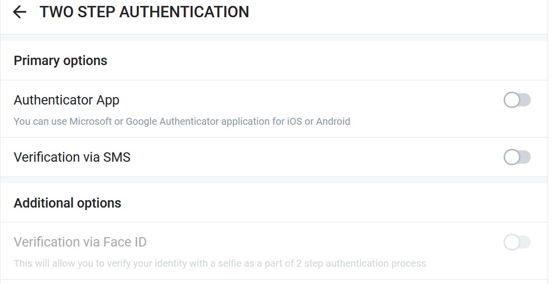 choose the various kinds of authentication for onlyfans login