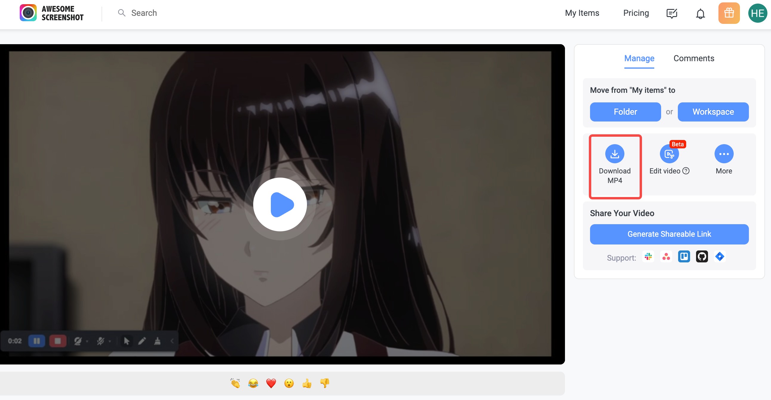 NHKプラス　録画