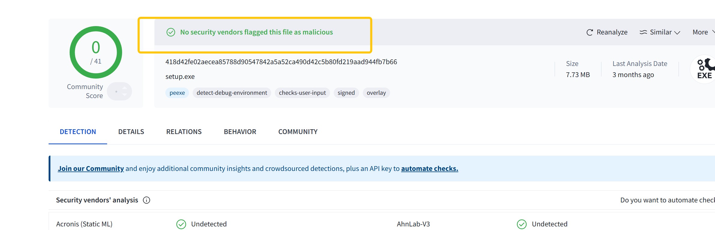streamfab netflix downloader virustotal verification showing zero detections