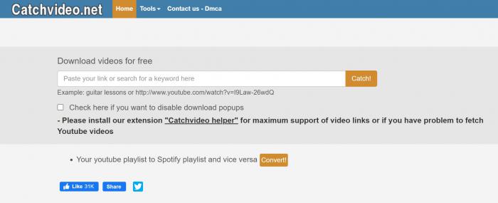 Catchvideo.net - Online-Video-Downloader