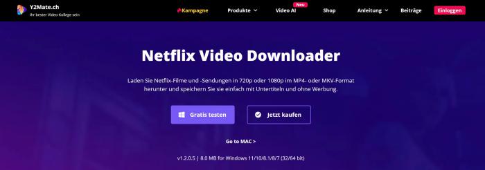 Y2Mate Netflix Downloader