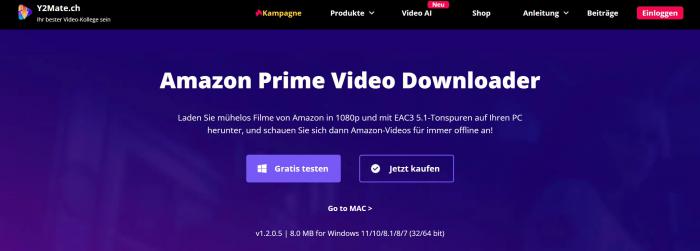 Y2Mate Amazon Prime Video Downloader