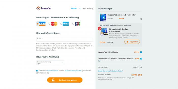 Wie erwerben Sie eine kostenpflichtige Version?