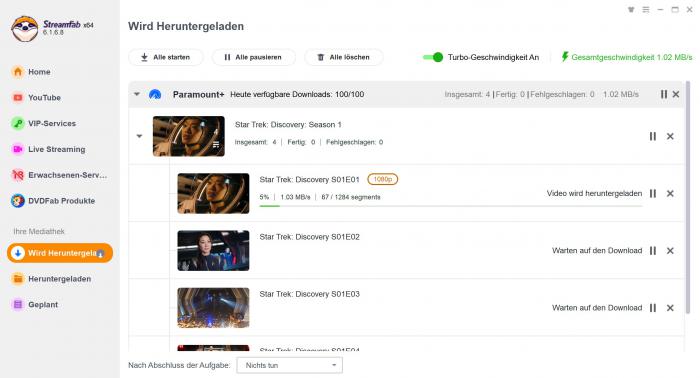 Anleitung zur Verwendung von StreamFab Paramount Plus Downloader
