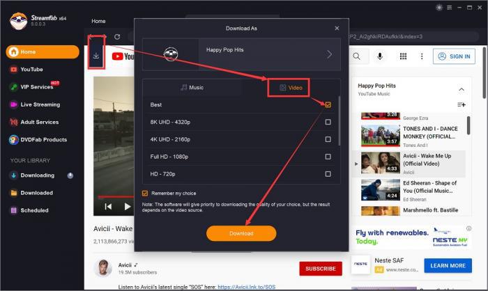 Use a standalone downloader to download 4Tube videos