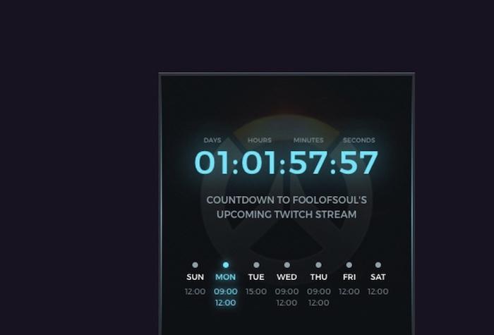 Streamlabsの配信予定とカウントダウン表示画面