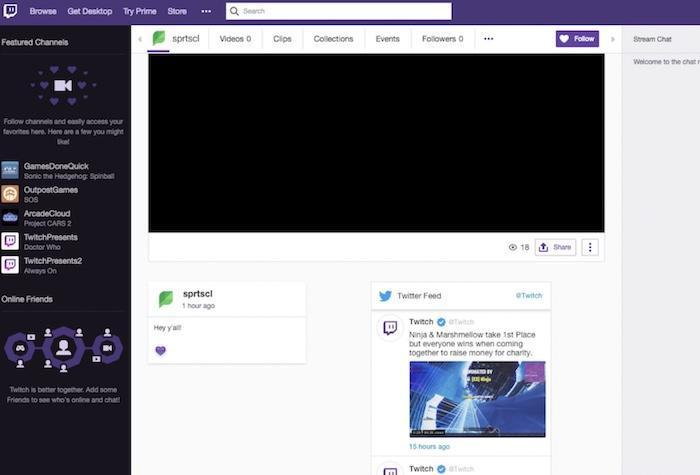 旧候補Live Twitter FeedのTwitch拡張機能画面