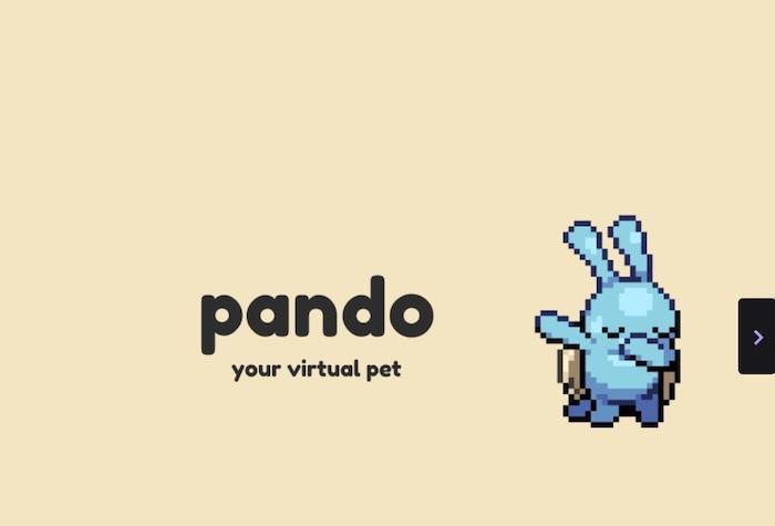 Pandoのバーチャルペットを表示するチャンネル画面