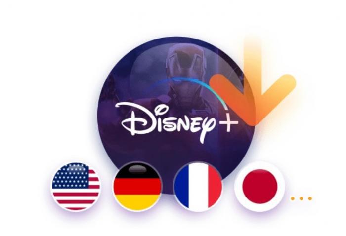 StreamFab Disney Plus Downloader 支援多國區域內容的介面示意