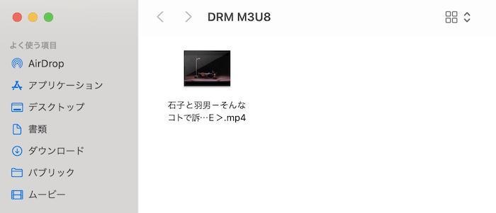 動画ゲッターで取得候補を確認するブラウザ画面