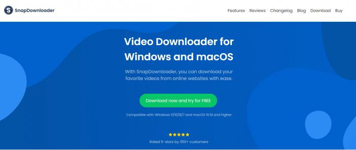 SnapDownloaderで4K動画とプレイリストを処理する画面