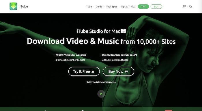 iTube Studioの旧インターフェースと保存設定画面