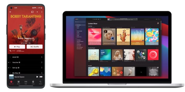 Android向けApple MusicアプリでApple IDを作成する画面