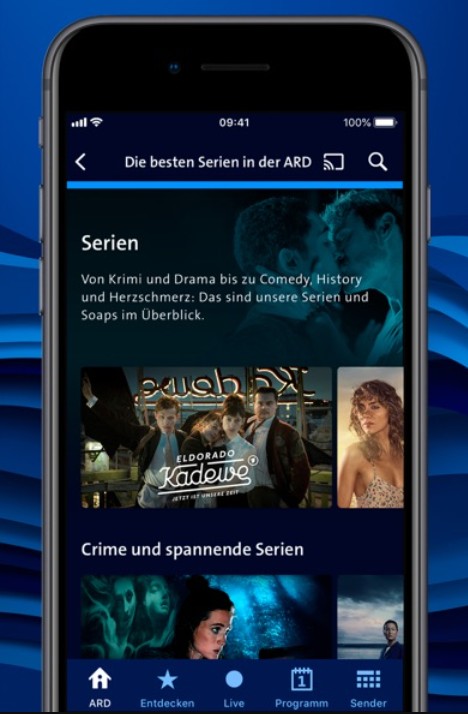 Mit der mobilen App der ARD Mediathek herunterladen