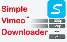Simple Vimeo Downloader, ancienne extension Chrome pour Vimeo