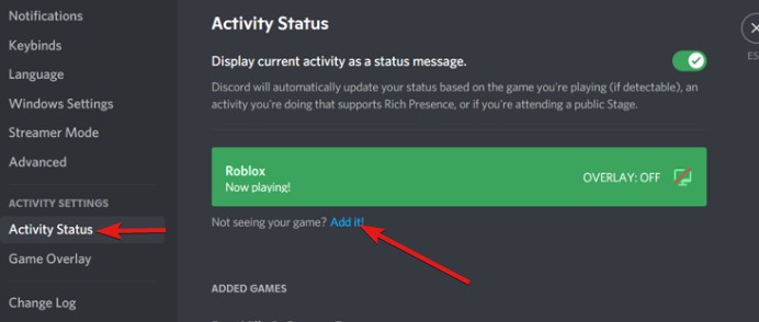 Discord 使用者設定「活動狀態」頁面：新增 Disney+ 瀏覽器視窗