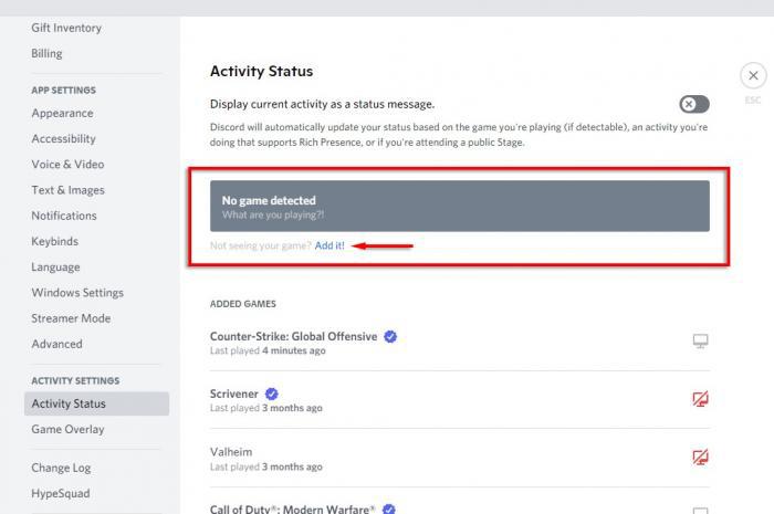 Discord 活動狀態顯示「未偵測到遊戲」：需手動新增瀏覽器視窗