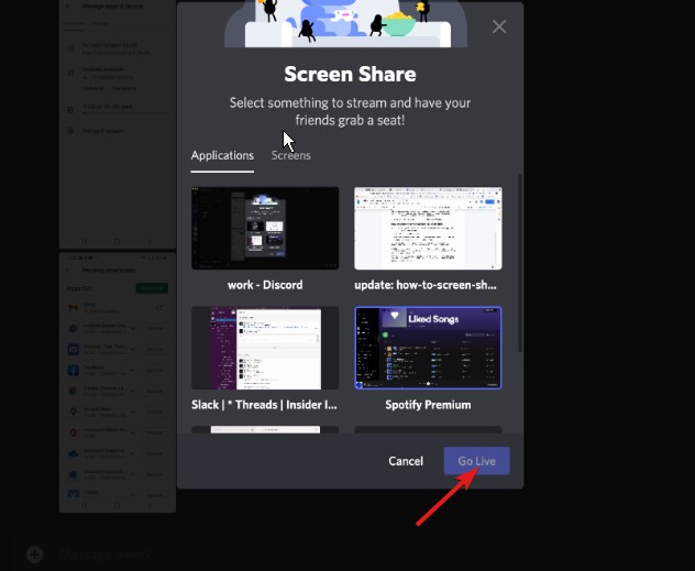 Discord「Go Live / 開始直播」按鈕：正式在語音頻道中播出 Disney+