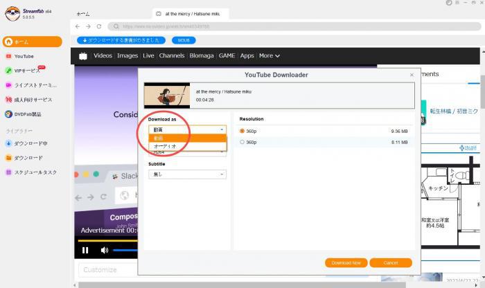 StreamFabで動画をダウンロードする手順 - Step 2