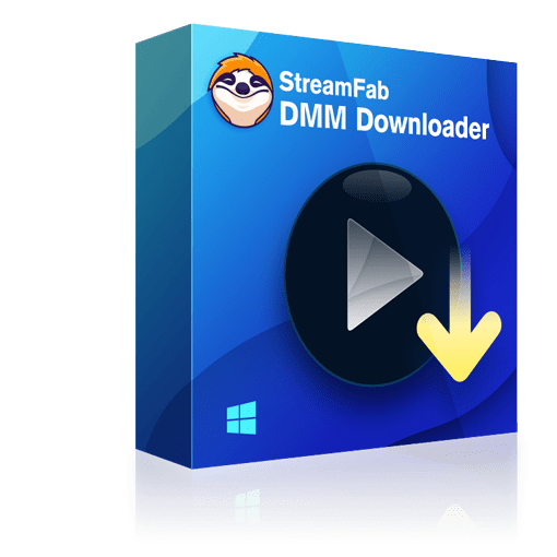 StreamFab DMM ダウンローダーの起動画面で DMM のサービスを選択するメイン UI