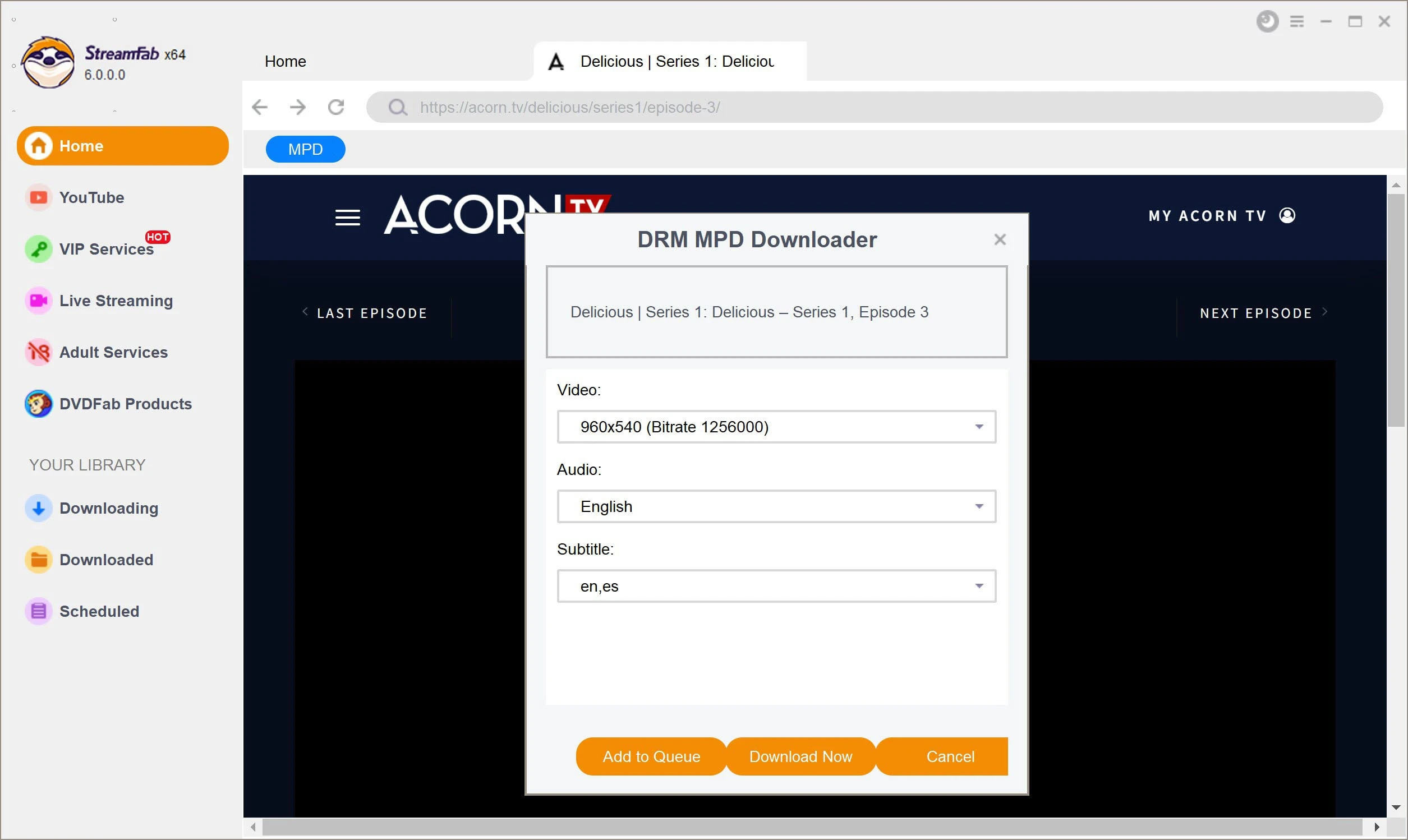  Download Videos From Sling TV with StreamFab DRM MPD Downloader