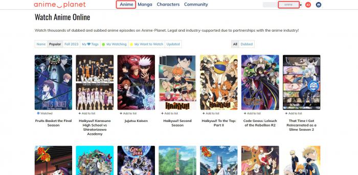 anime planet 使い方