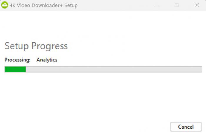 4K Video Downloader インストール 進行画面