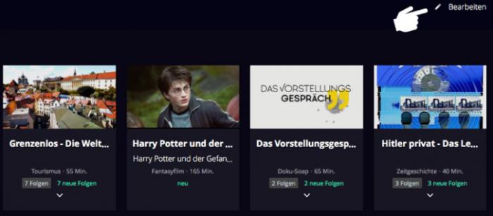 Wie kann man Waipu TV Aufnahmen im Web-Player löschen?