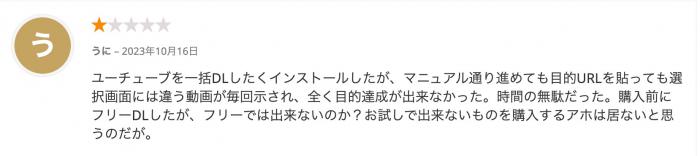 MiniTool uTube DownloaderのURL解析画面に関する評判