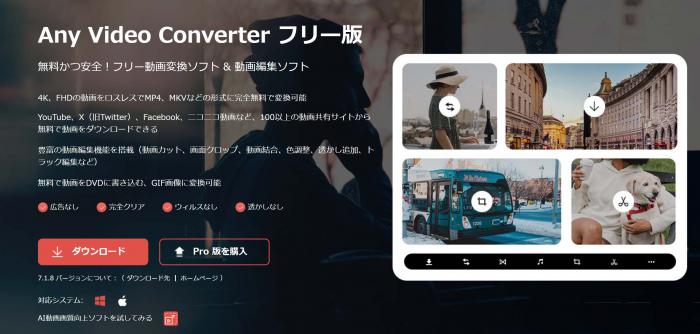 Any Video Converterの現行画面で変換・保存機能を確認する場面