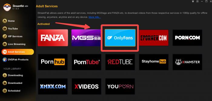 StreamFab OnlyFans Downloader, ouverture d’une session valide sur ordinateur