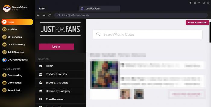 Schritte zum Herunterladen von Videos von Just For Fans in 1080p