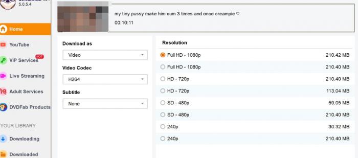 Schritte zum Herunterladen von Videos von Just For Fans in 1080p